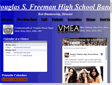 Tablet Screenshot of freemanband.org